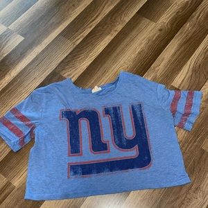 NY sports cropped tshirt